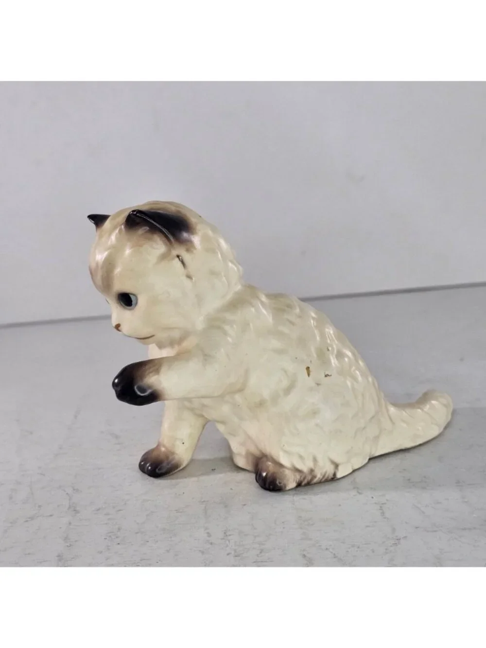 Hagen Renaker DW Glitter Persian Kitten Cat Figurine Designer's Workshop CHIP